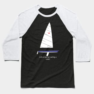 Laser Sailboat Baseball T-Shirt